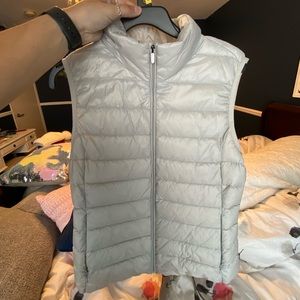 gray vest